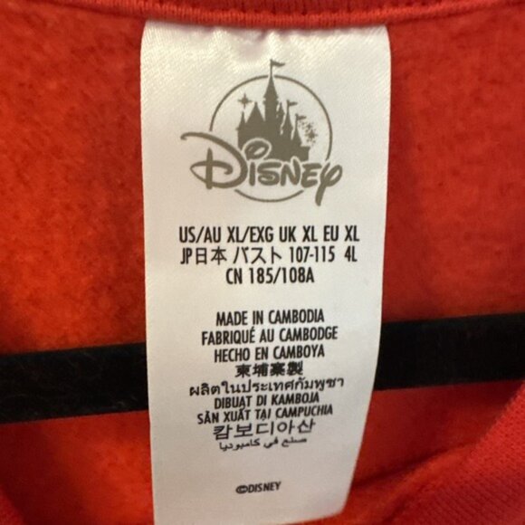 Disney Mickey Mouse Walt Disney World Front Back Print Womens XL Sweatshirt - Picture 4 of 7